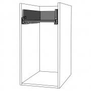 Schukasten passend für Unterschrank mit Schublade/Tür KB 400 mm | oriongrau