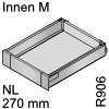 antaro Innenauszug M Bausatz NL 270 mm, hellgrau Tandembox antaro Set M innen R906 - 270 / 83 mm