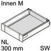 antaro Innenauszug M Bausatz NL 300 mm, seidenweiß Tandembox antaro Set M innen weiß - 300 / 83 mm