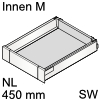 antaro Innenauszug M Bausatz NL 450 mm, seidenweiß Tandembox antaro Set M innen weiß - 450 / 83 mm