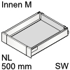 antaro Innenauszug M Bausatz NL 500 mm, seidenweiß Tandembox antaro Set M innen weiß - 500 / 83 mm