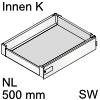 antaro Innenauszug K Bausatz NL 500 mm, seidenweiß Tandembox antaro Set K innen weiß - 500 / 115 mm