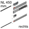 801P450E.R3 Revego uno Pocketschienen Set mit TIP-ON Pocketschiene (1) rechts - NL 450 mm