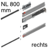 801P800E.R3 Revego uno Pocketschienen Set mit TIP-ON Pocketschiene (1) rechts - NL 800 mm