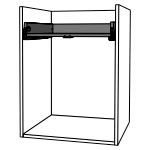 Schubladen passend für Unterschr.f Kochf/Schubl./2Drkörbe KB 600 mm | seidenweiß