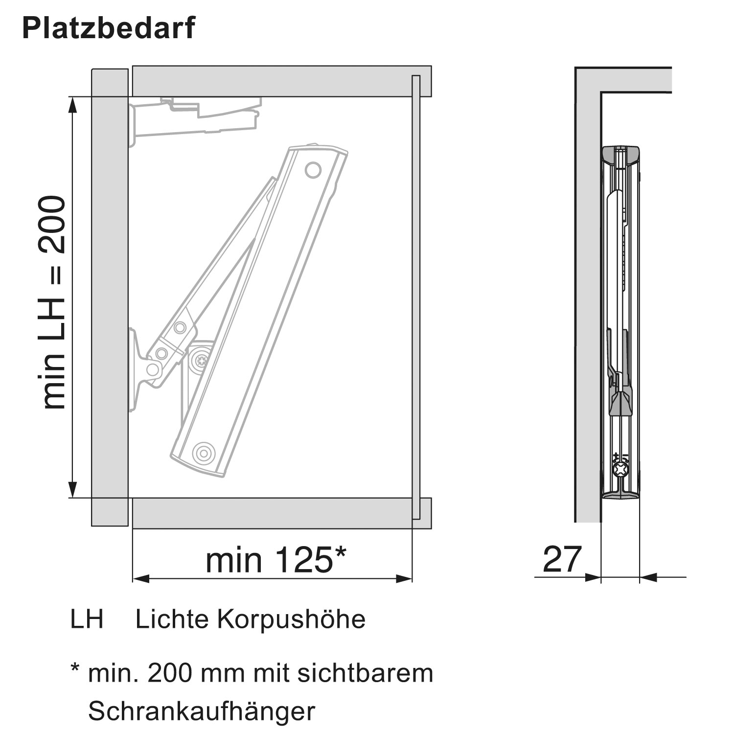 Aventos hk xs схема установки